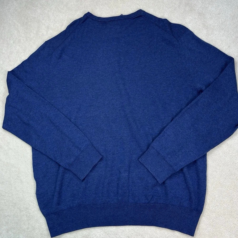 Polo Ralph Lauren Men XL Sweater Crewneck Preppy Quiet Luxury Lightweight Blue
